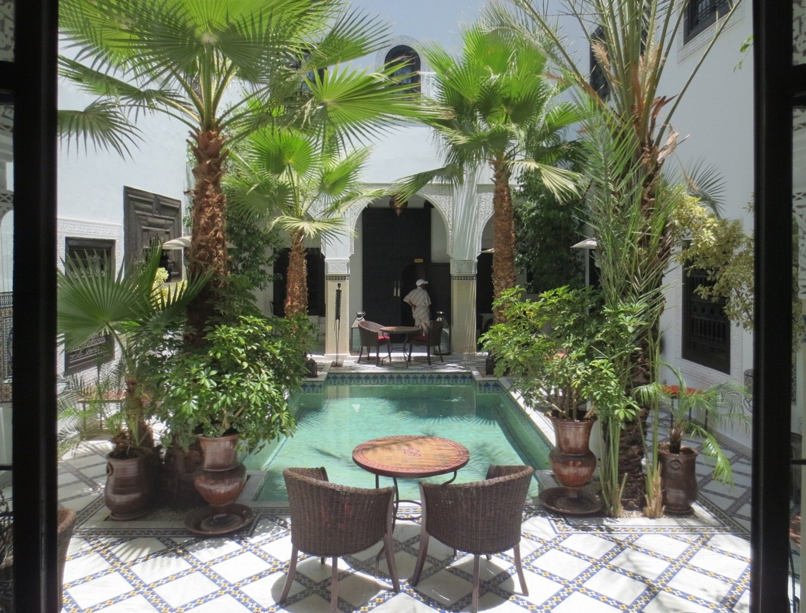 Patio de riad marocain